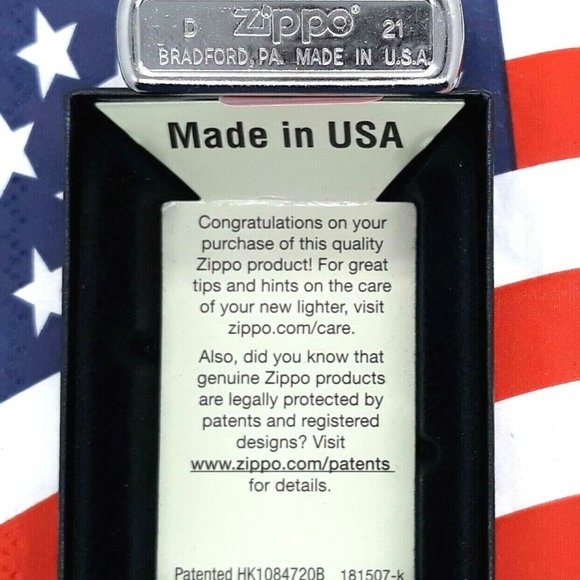 Trench Art Design  Vietnam Valley Of Death- New Release Zippo Street Chrome 8077 - Picture 4 of 5